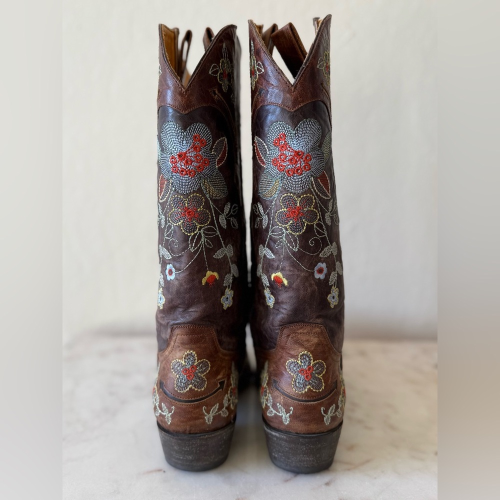 Old Gringo Bonnie Floral Motif Boots, Size 8 - Picture 2 of 11
